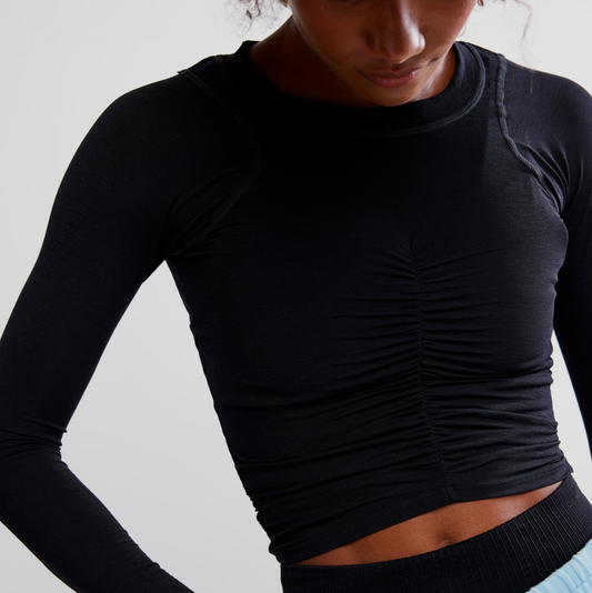 FP Movement - Tempo Ruched Long Sleeve: Black