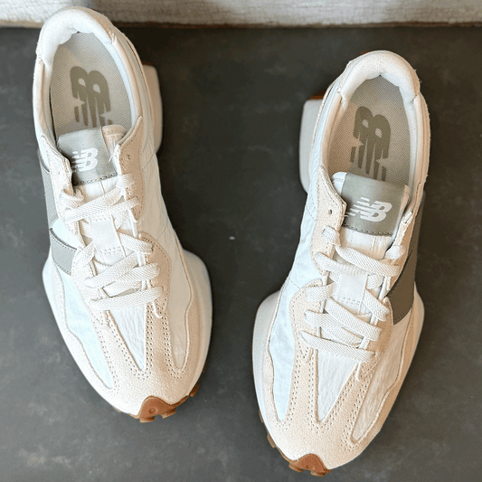 New Balance 327 Linen Sea Salt Olivine Women's