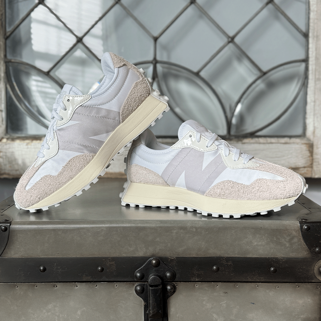 New Balance 327 White Moonbeam Women's – Lilac Blonde