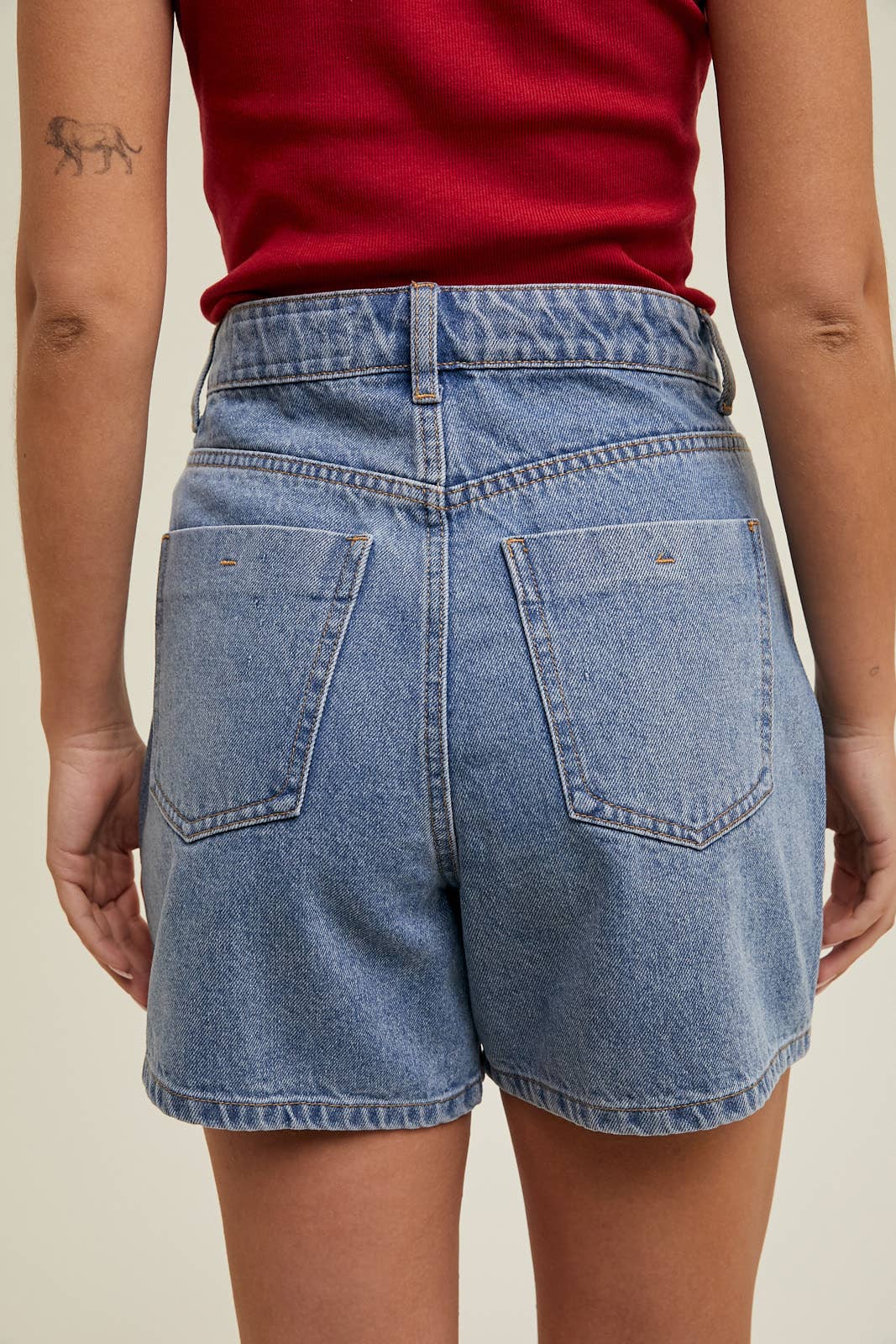 Penelope Denim Mom Shorts