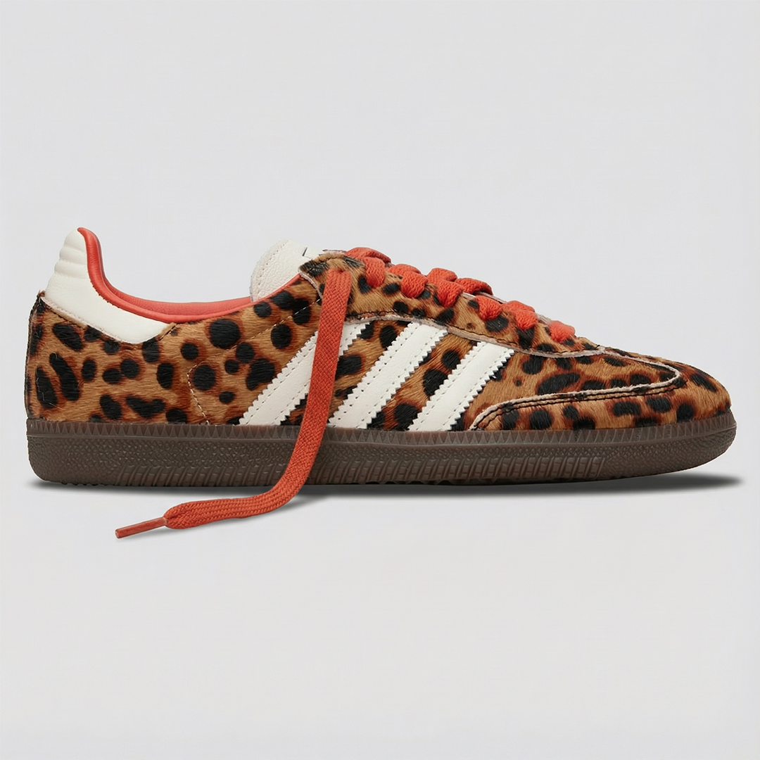 adidas Samba OG Red Leopard Women's Lilac Blonde adidas Samba OG Red Leopard Women's Lilac Blonde