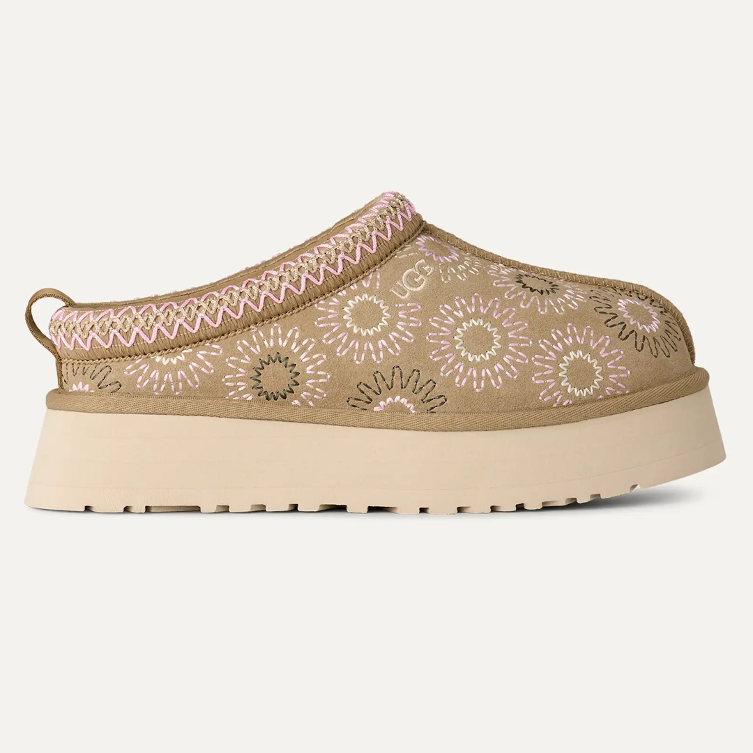 UGG Tazz Sun Stitch Slipper Mustard Seed Women's – Lilac Blonde
