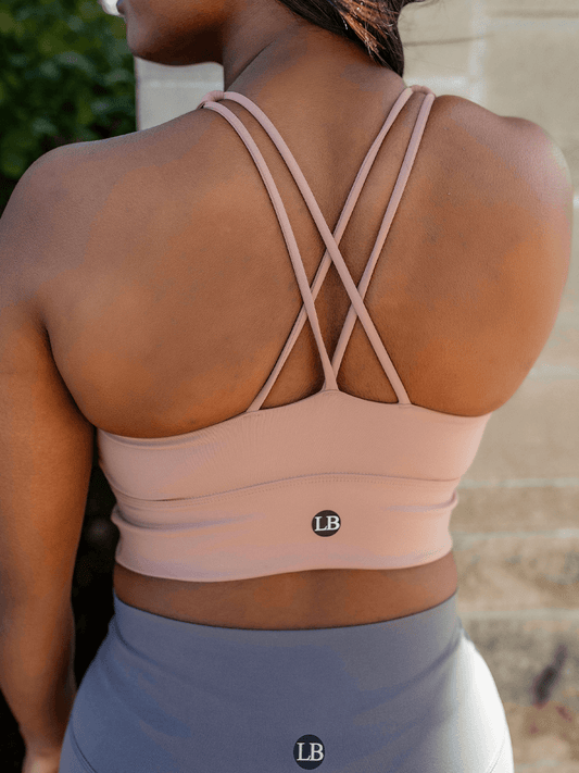 The Bri Dusty Purple Sports Bra