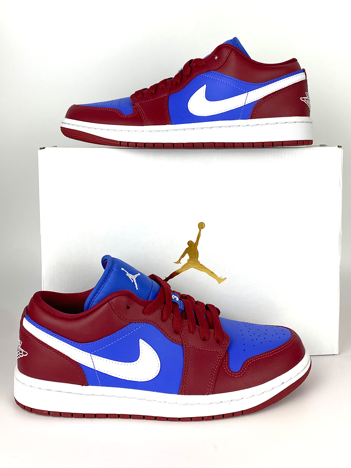 Jordan 1 Low Pomegranate Medium Blue