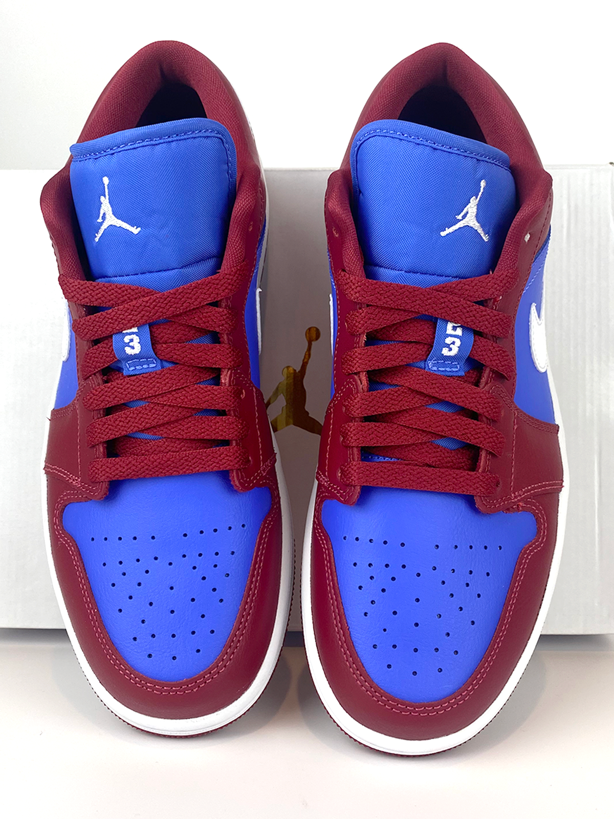 Jordan 1 Low Pomegranate Medium Blue