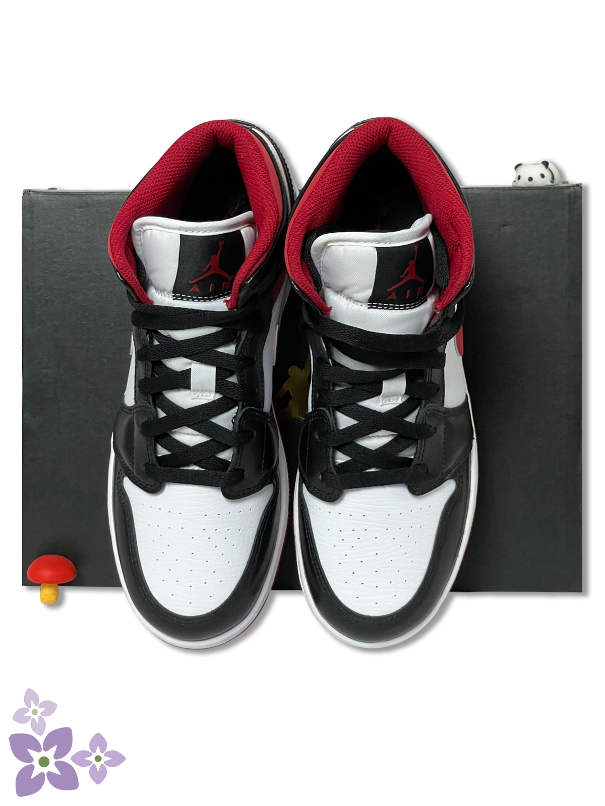 Jordan 1 Mid Gym Red Black