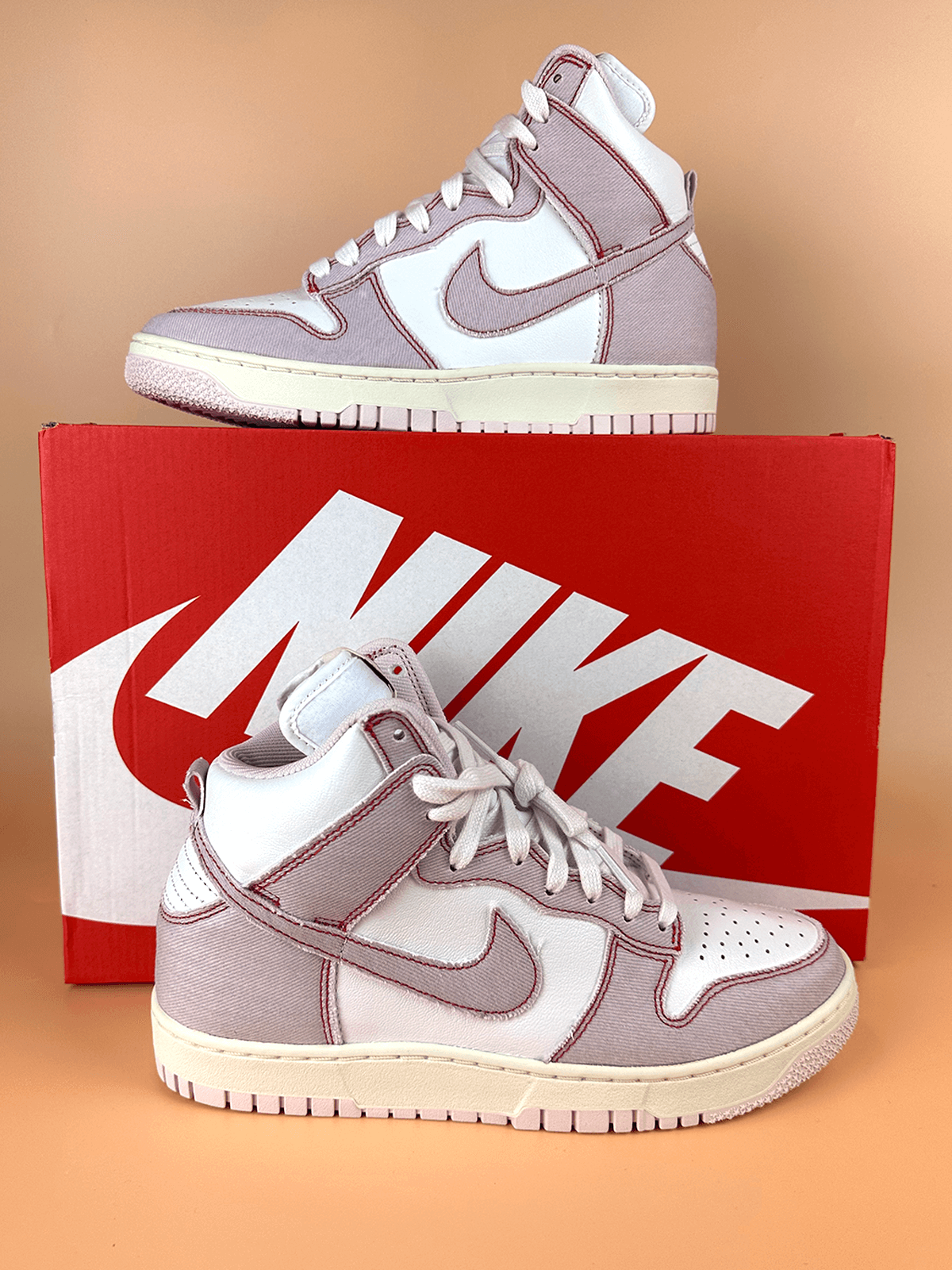 Nike Dunk High 1985 Barely Rose Denim