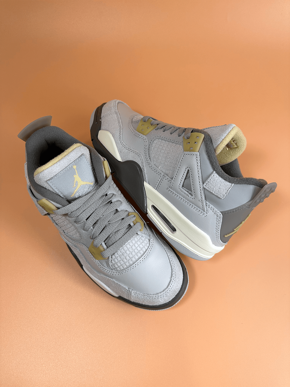 Jordan 4 cool grey yellow laces clearance
