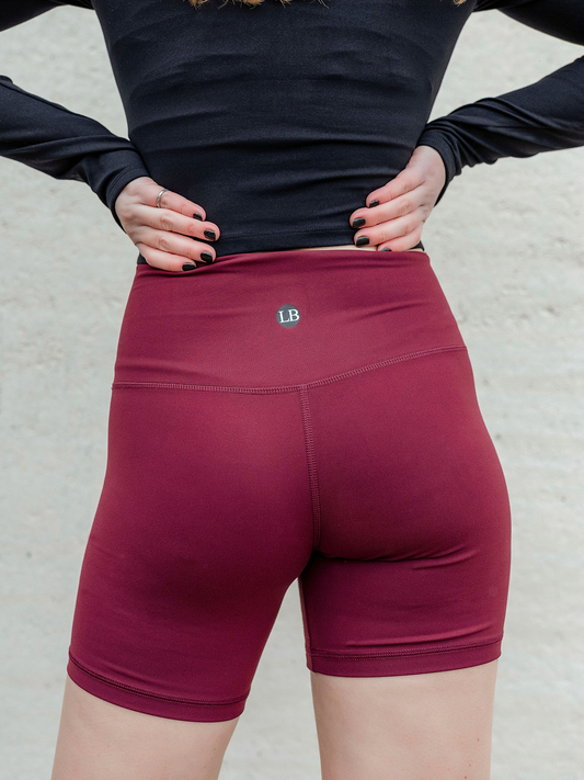 The Olivia Red Biker Short