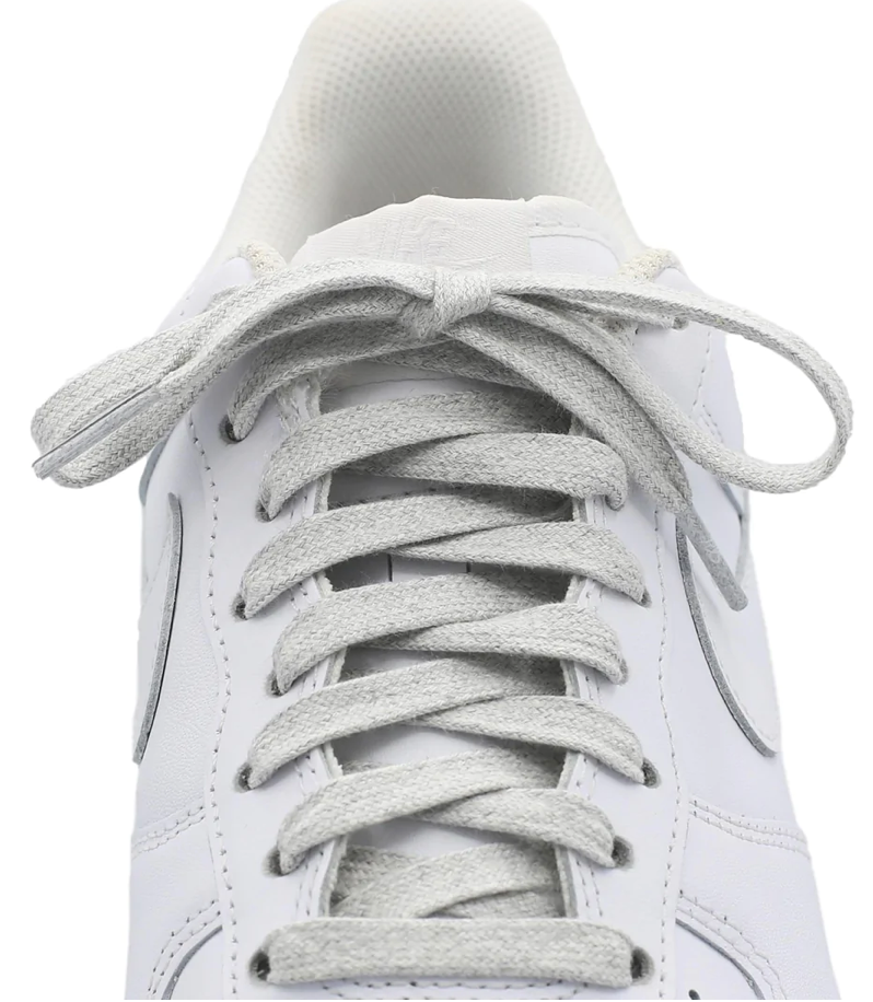 Cotton Heather Gray Shoelaces
