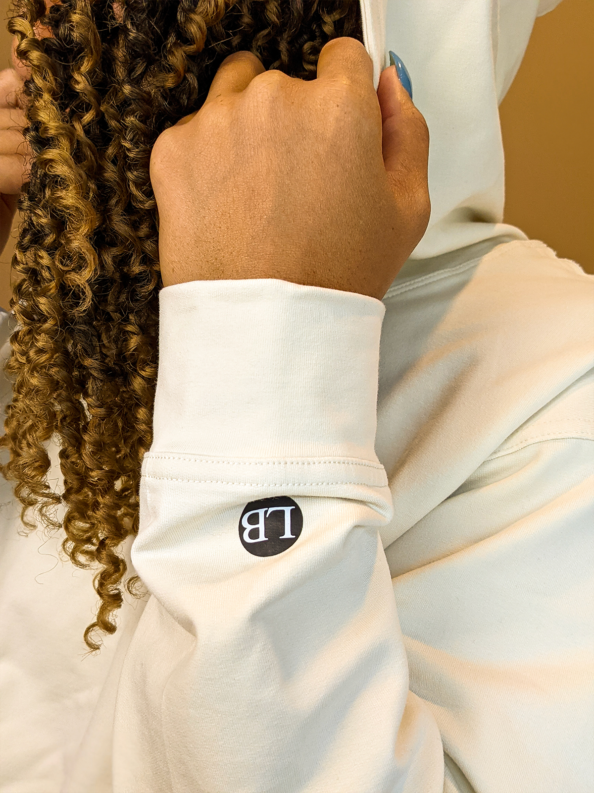 The Anna White Hooded Pullover