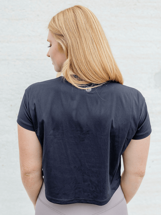 The Sandra Black Crop T-Shirt