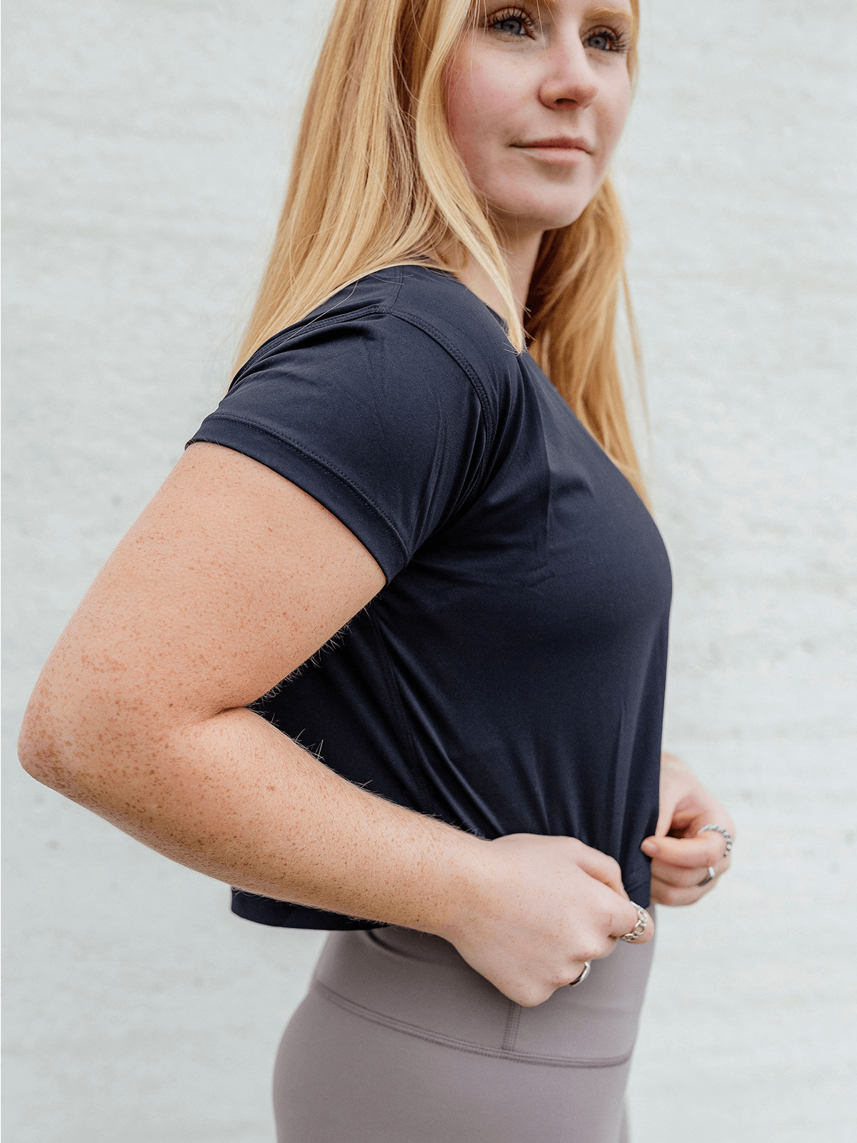 The Sandra Black Crop T-Shirt