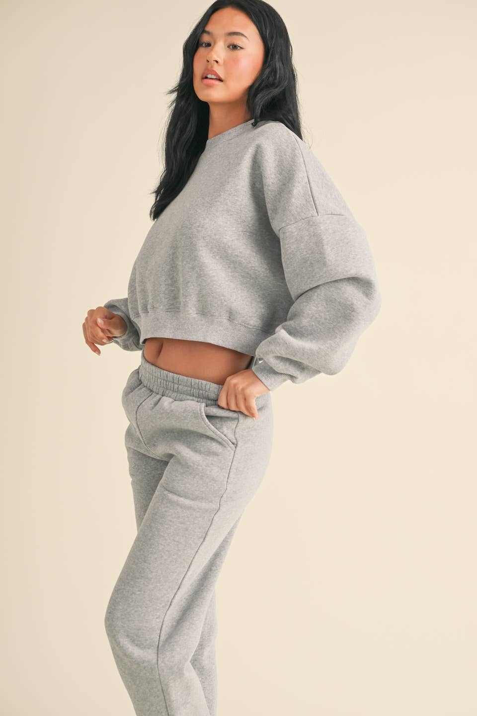 Erin Cozy Fleece Oversized Crewneck