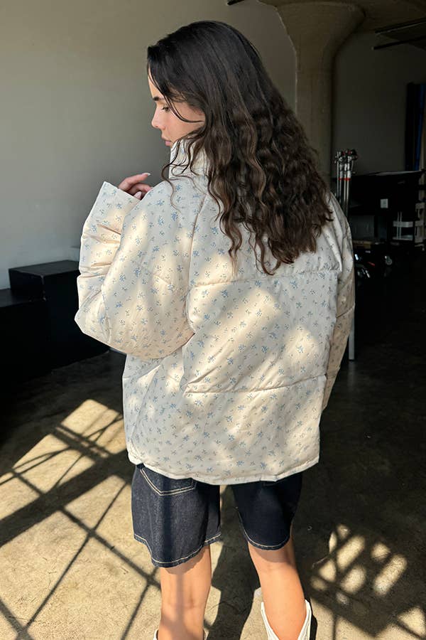 Daisy Vintage Oversized Puffer Jacket