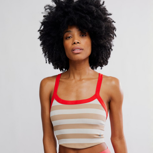 FP Movement - All Clear Cami Striped: White Combo
