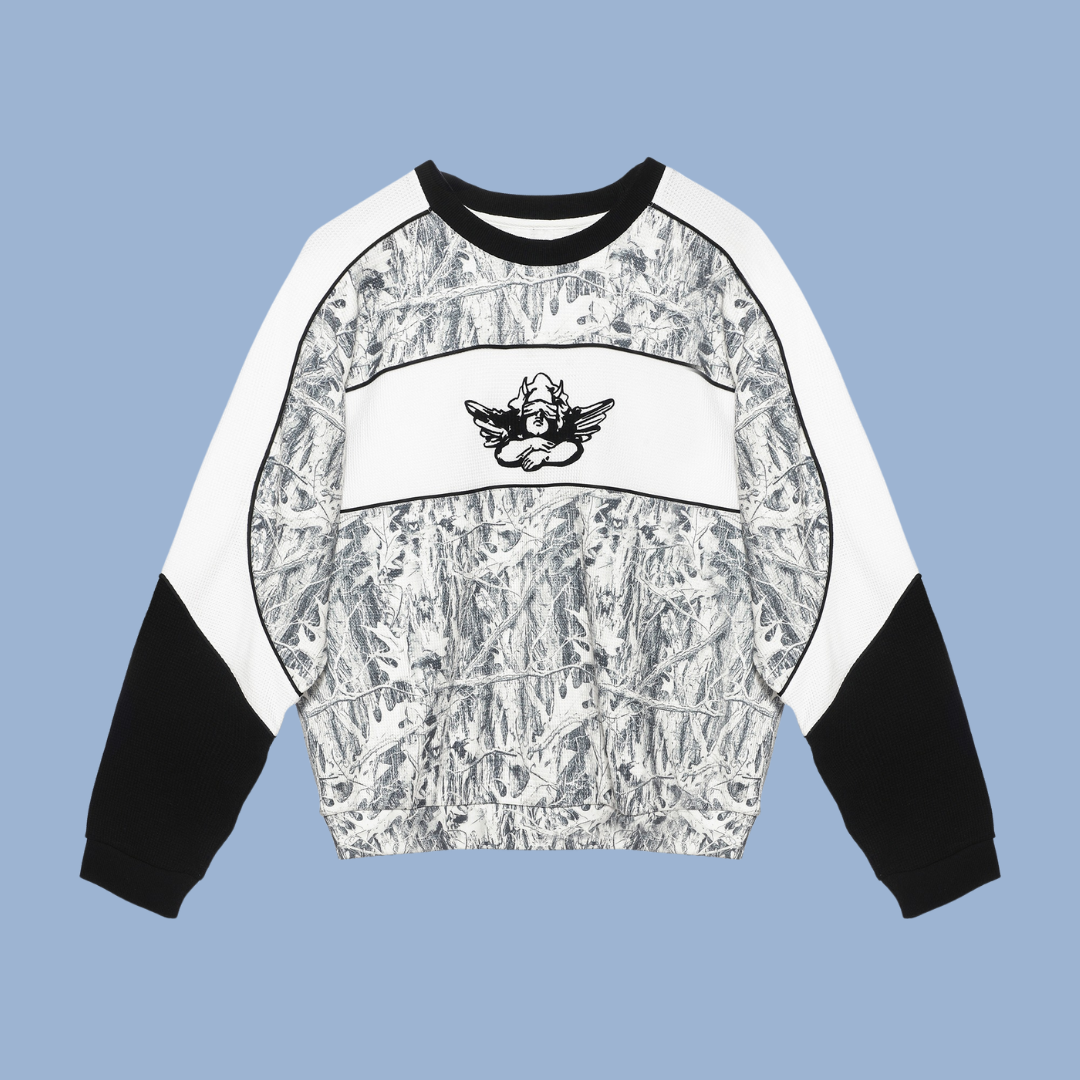 BOYS LIE - SNOWED IN CAMO THERMAL PANEL KARA CREW