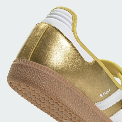 adidas Samba Jane Gold Metallic White Women's