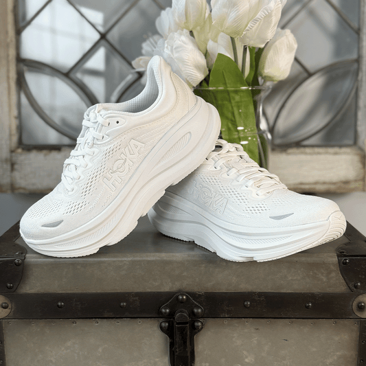 Hoka One One Bondi 9 Triple White Women's