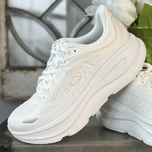 Hoka One One Bondi 9 Triple White Women's