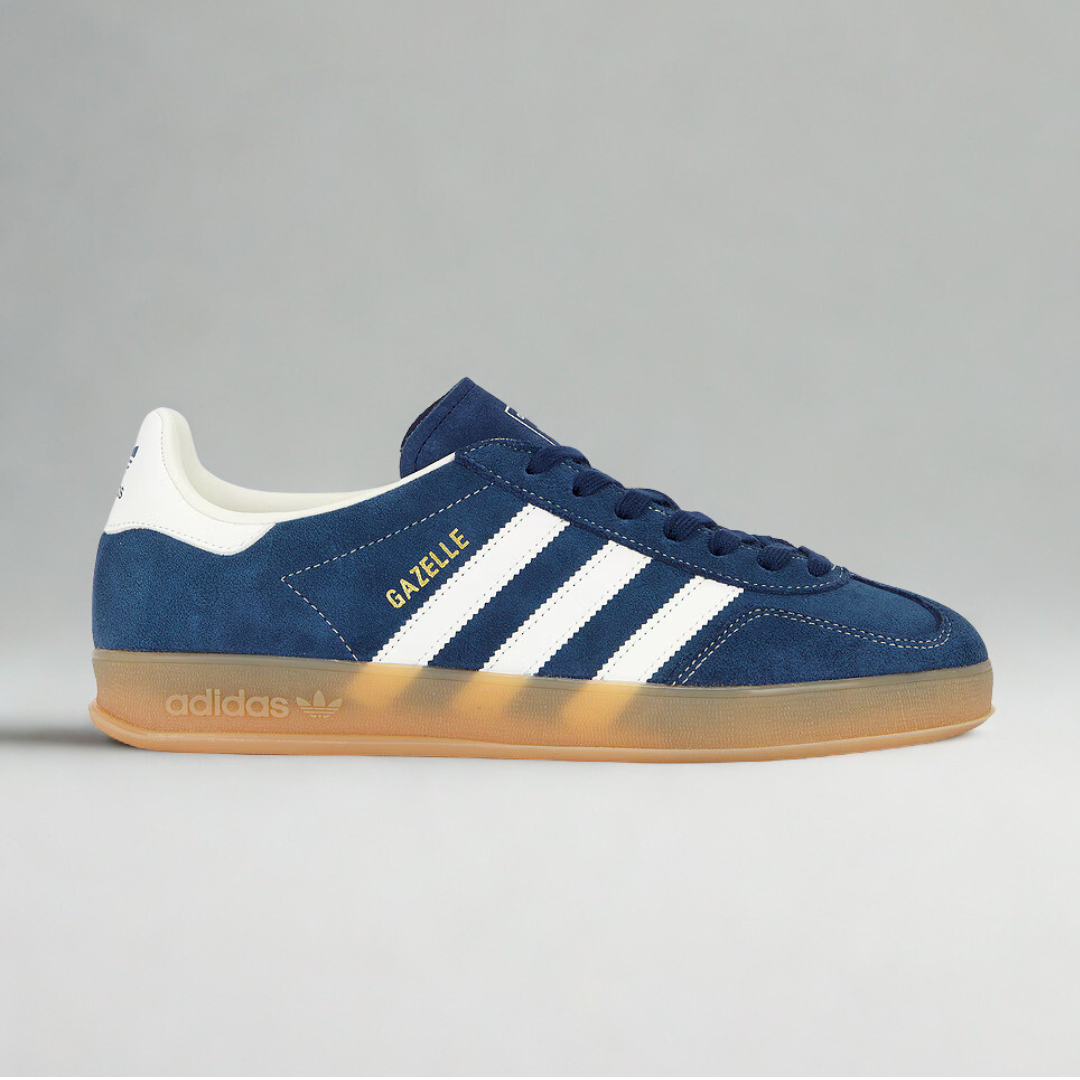 adidas Gazelle Indoor Night Indigo Off White Gold Metallic