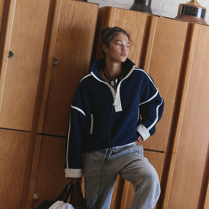 FP Movement - Mountain High Half-Zip Fleece: Navy