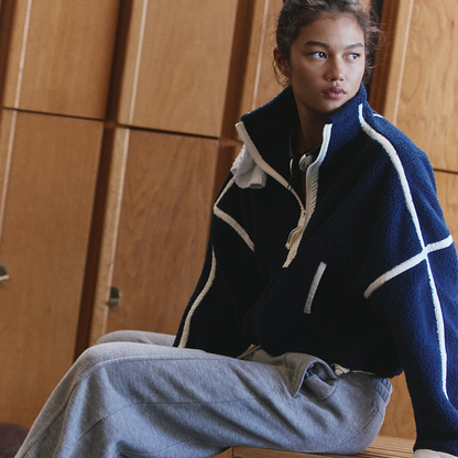 FP Movement - Mountain High Half-Zip Fleece: Navy