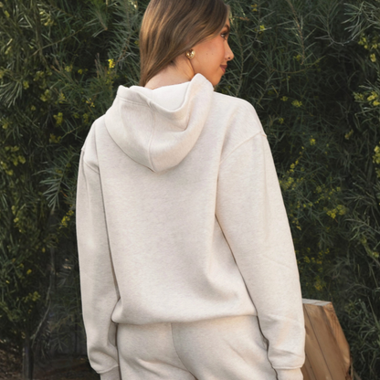 The Off Duty Hoodie: Oat Heather