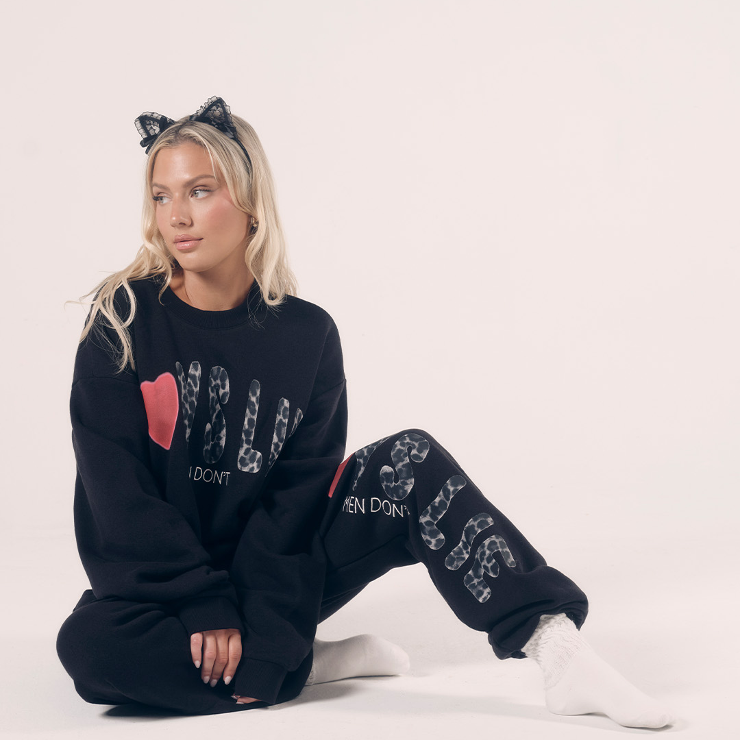 BOYS LIE - CAITLYN CODED KIMMY PANT: Black