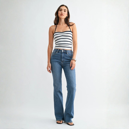 Charlotte Curved Flare Jean
