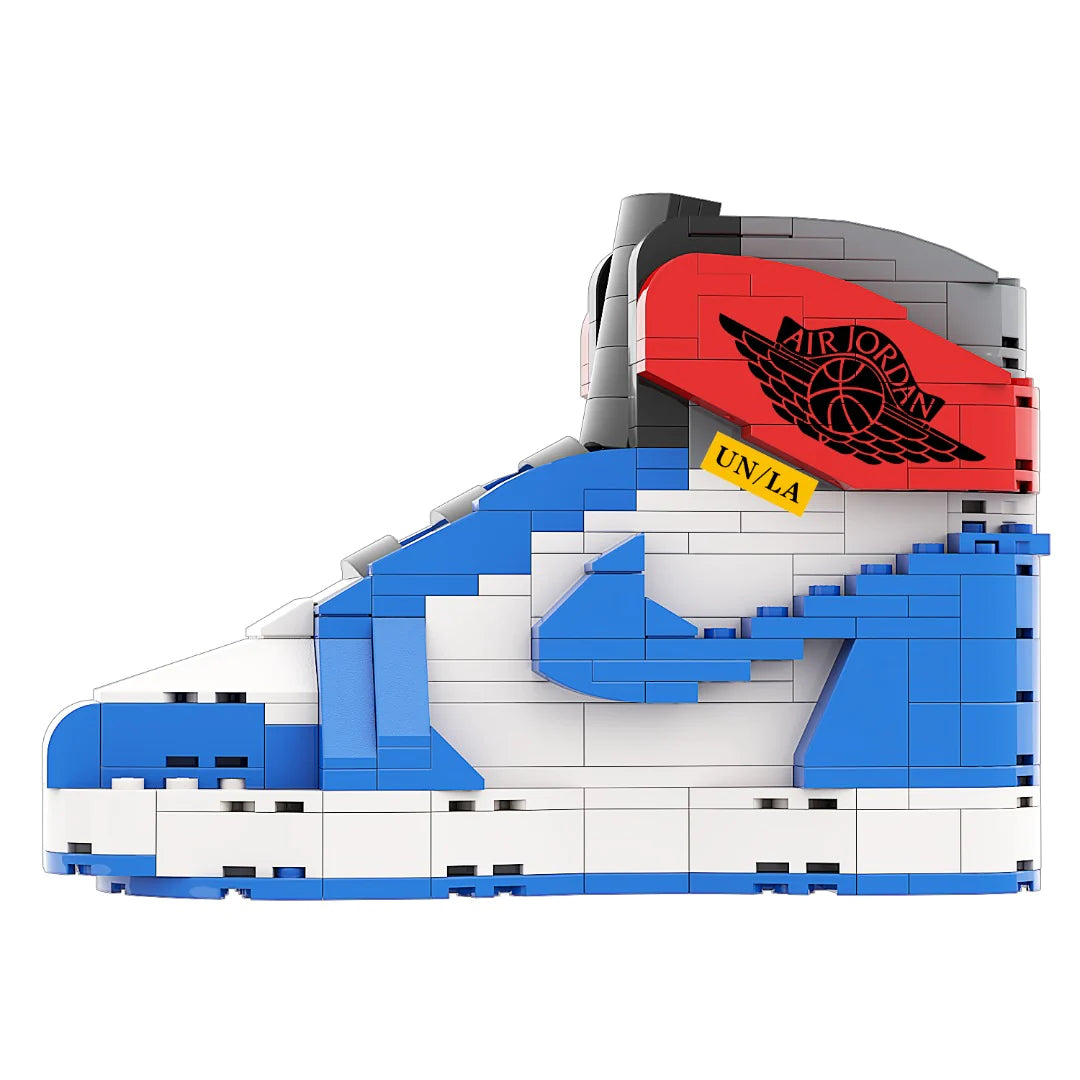 Sneaker Bricks Union Blue Toe Mini Figure Lilac Blonde