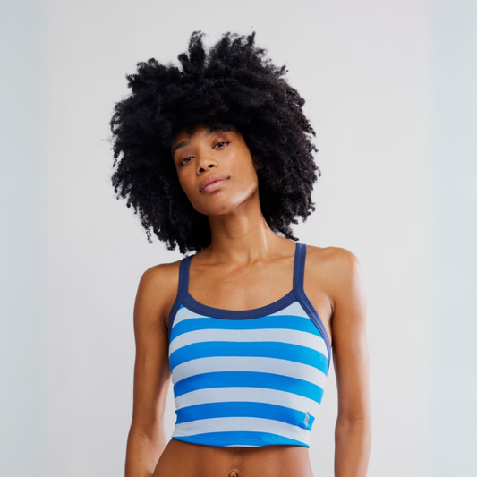 FP Movement - All Clear Cami Striped: Light Cobalt Combo