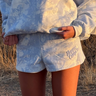Happy Camp3r - Soft Blue Camo Ellie Shorts