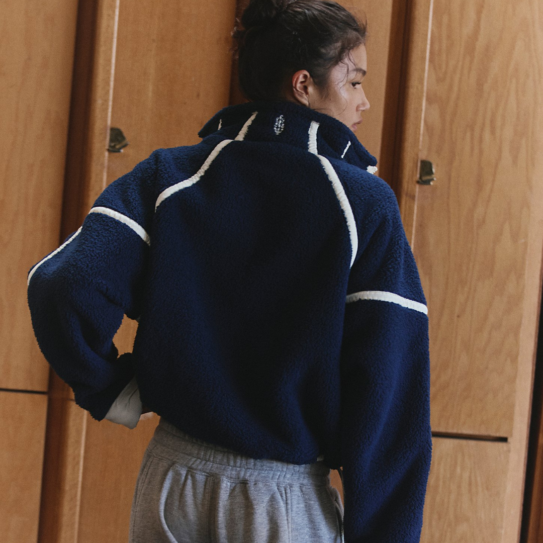 FP Movement - Mountain High Half-Zip Fleece: Navy