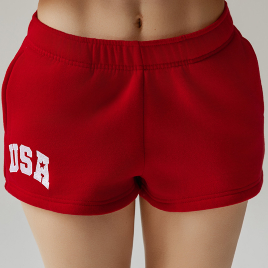 Happy Camp3r - Red USA Core Shorts