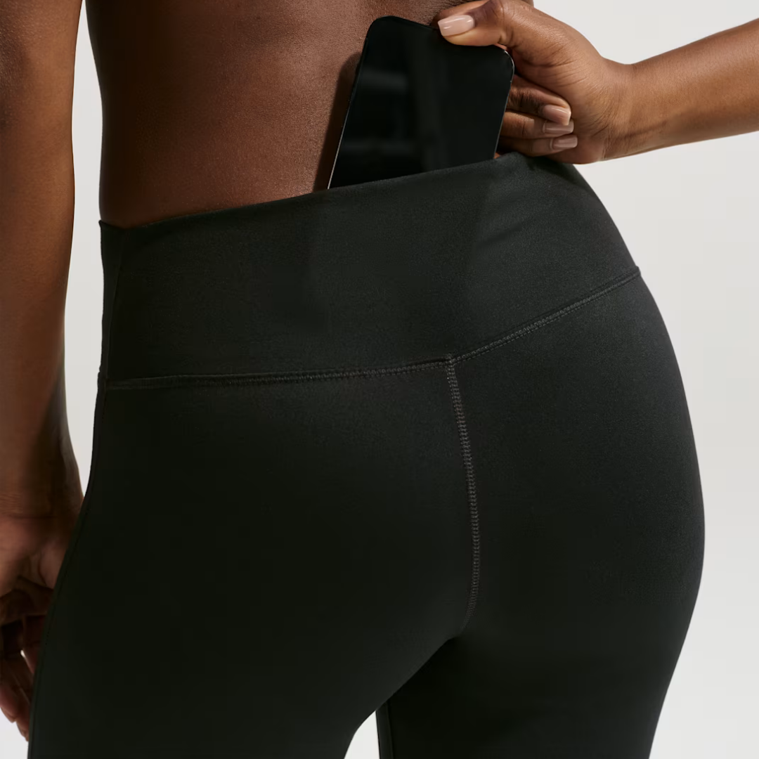 Nike One High-Waisted Flared Leggings: Black