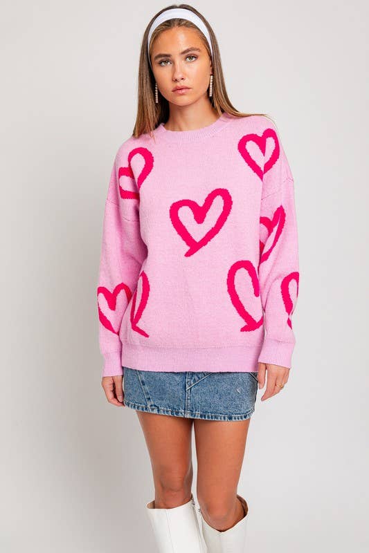 Alix Heart Sweater