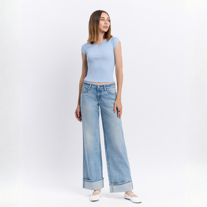 Megan Cuffed Low Rise Baggy Jean