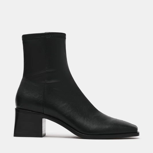 Eralyn Black Block Heel Boot