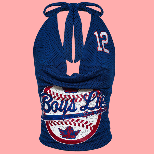 BOYS LIE - SPORTING BLUES HALTER TOP