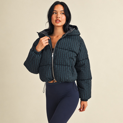 Joan Plaid Puffer Jacket