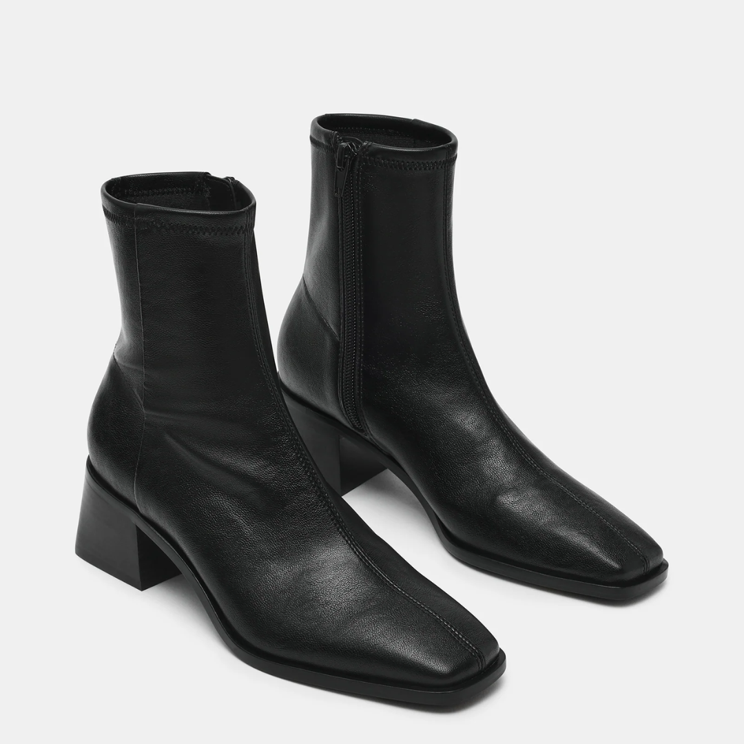 Eralyn Black Block Heel Boot