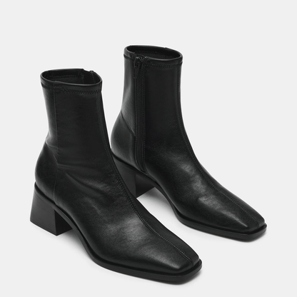 Eralyn Black Block Heel Boot
