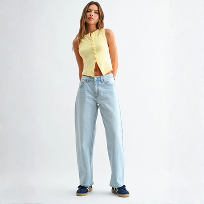 Izzy Relaxed Straight Barrel Jean