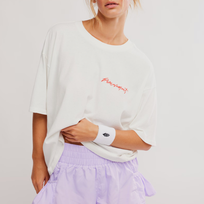 FP Movement - Printed Tackle Tee: White