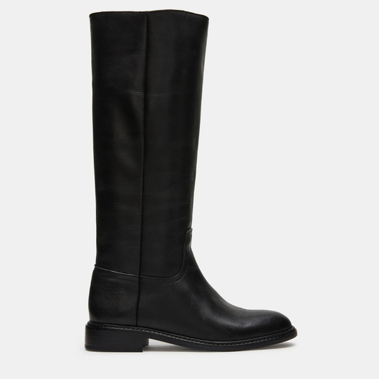 Marna Black Leather Boots