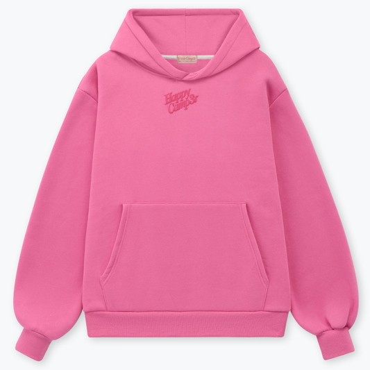 Happy Camp3r - Puff Core Hoodie: Pink