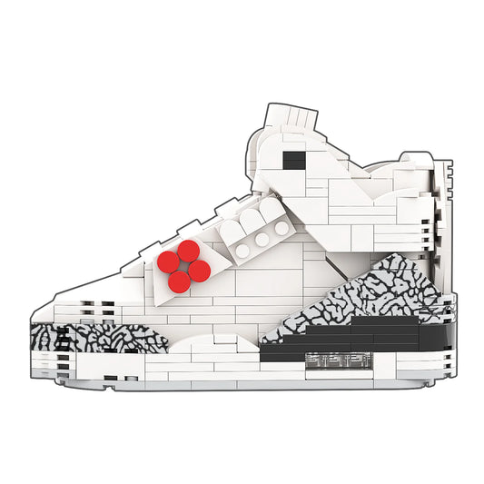 Sneaker Bricks Jordan 3 White Cement Mini Figure