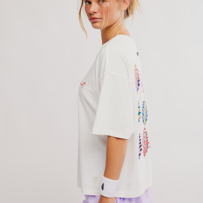FP Movement - Printed Tackle Tee: White