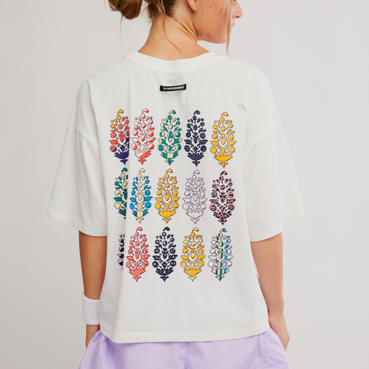 FP Movement - Printed Tackle Tee: White